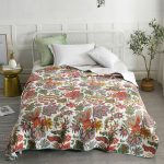 bedspread flowers