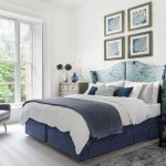 bedspread blue