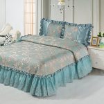 bedspread blue