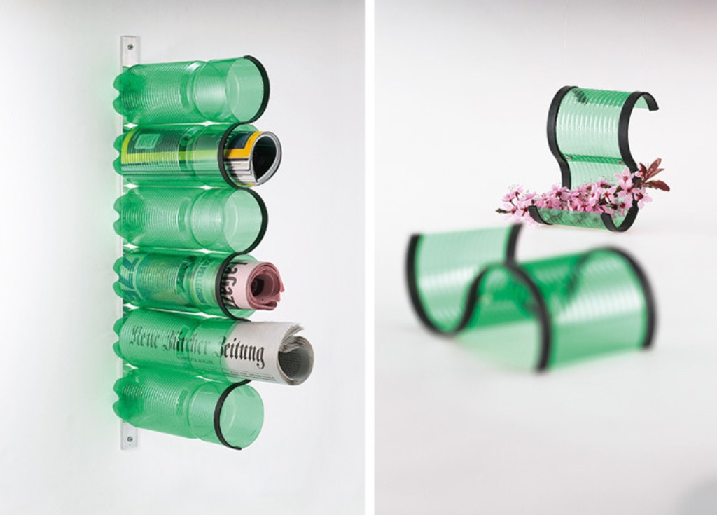 plastic bottle furniture shelves