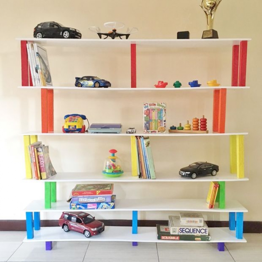 Plastic shelves