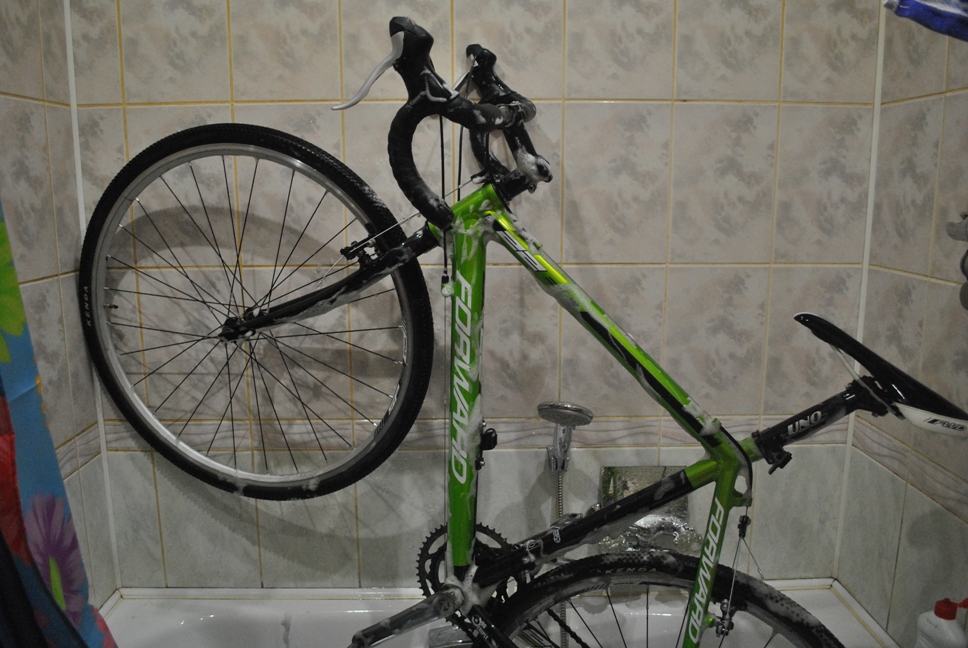 wash the bike at home