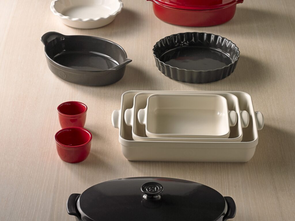 selection of ceramic baking dishes