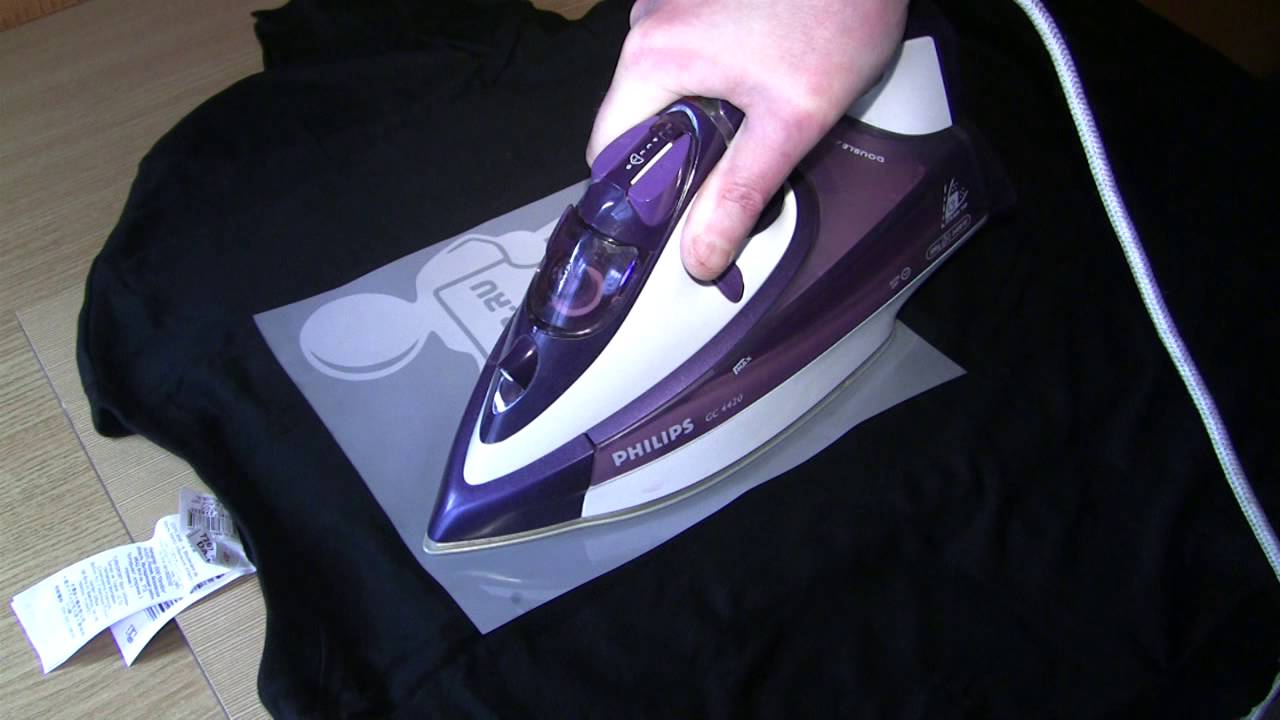 glue the rhinestones with an iron