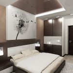 bedroom design with dark furniture