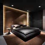 example of furnishing in a dark bedroom