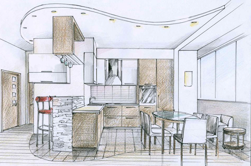 kitchen project in the picture