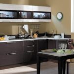 kitchen set island brown