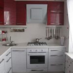 kitchen set red