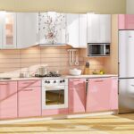 kitchen set pink