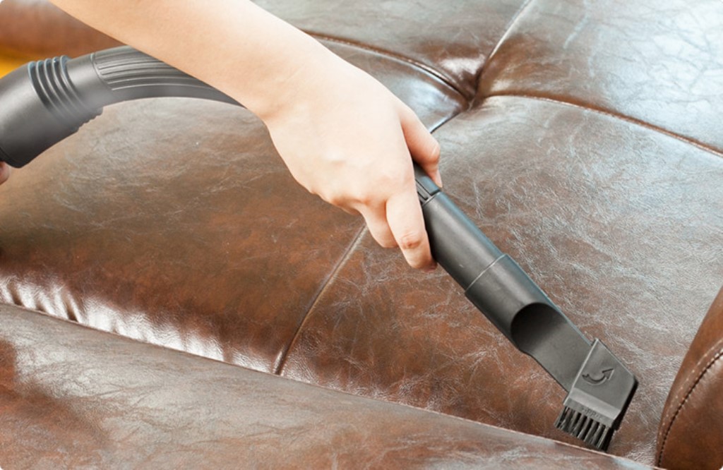 vacuum the sofa