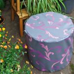 fabric ottoman