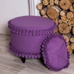 violet ottoman