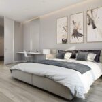 the location of the bed in the bedroom design ideas