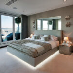 arrangement of furniture in the bedroom decor photo