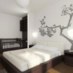 arrangement of furniture in the bedroom, photo decoration