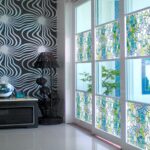 self-adhesive film for furniture stained glass