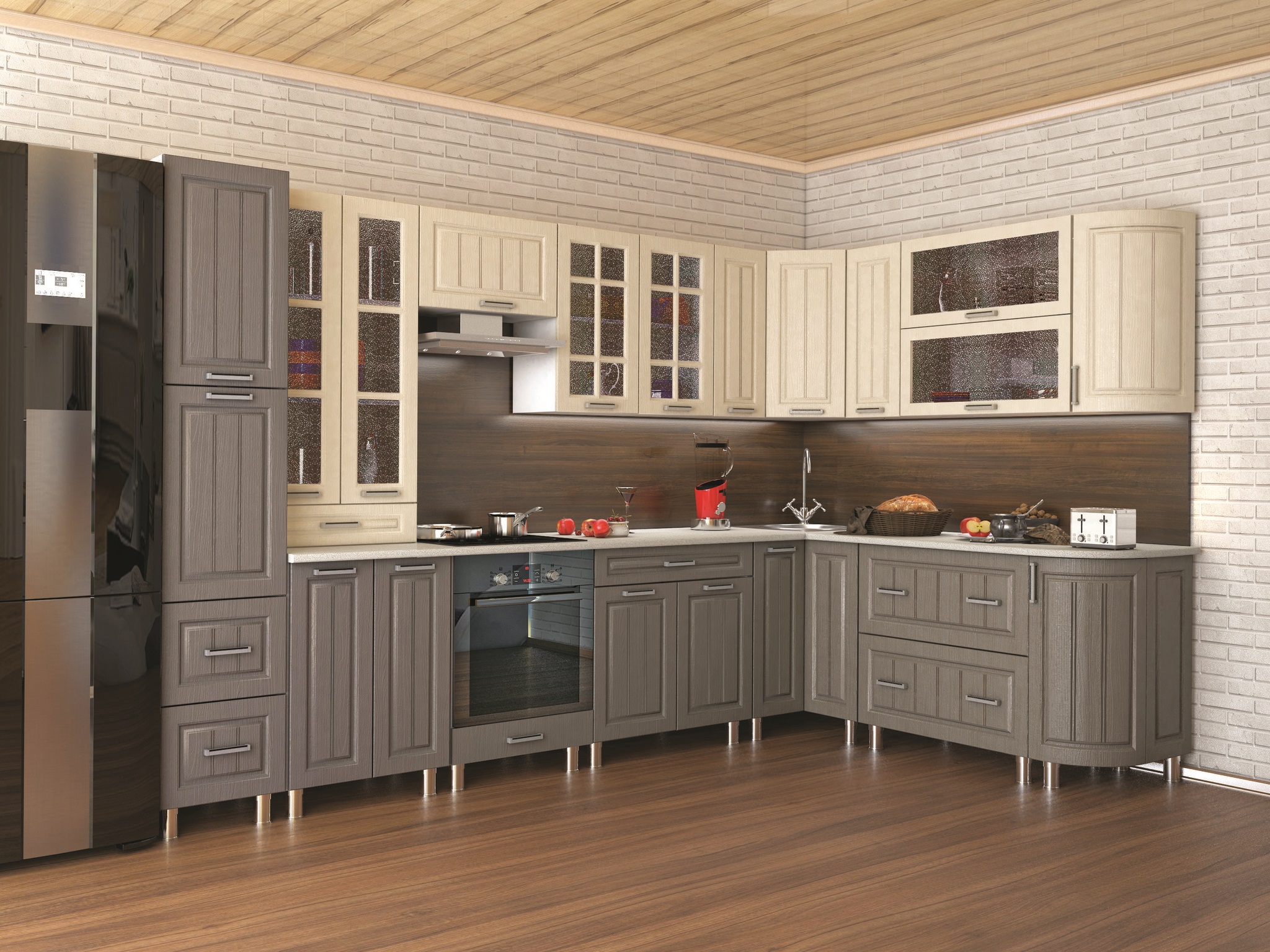 kitchen gray with beige