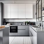 gray high-tech kitchen