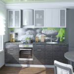 gray kitchen pattern