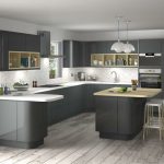 gray kitchen rounded