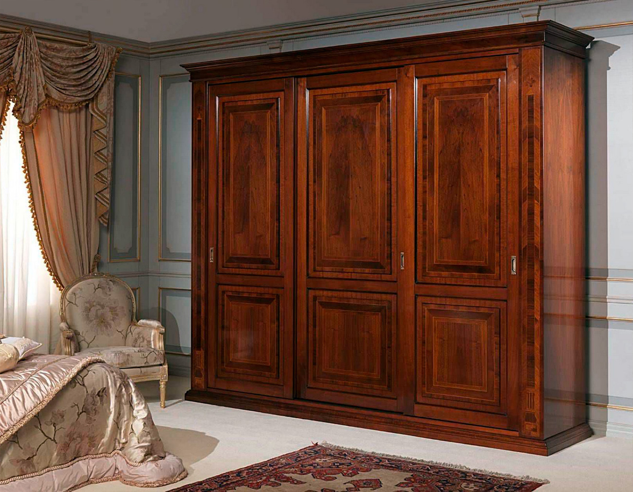 solid wood wardrobe