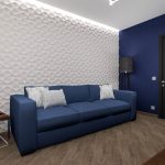 dark blue sofa