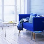 blue sofa bright