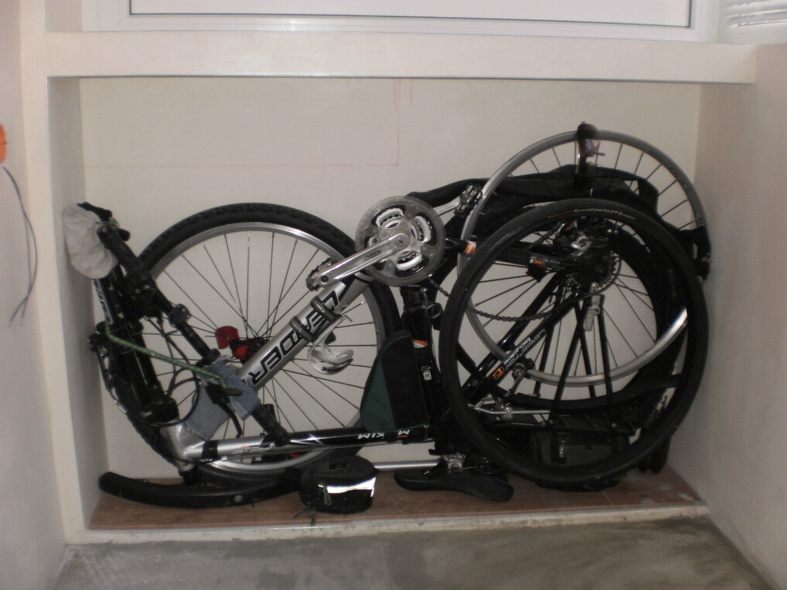 fold bike for storage