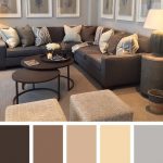 colors in the interior brown sofa