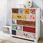 découpage de commode de meubles soviétiques