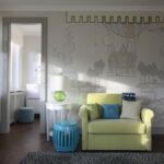 conception de photo de lit de fauteuil moderne