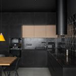 modern kitchen set decoration