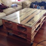 pallet glass table