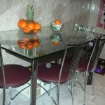 glass table corner