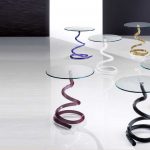 curved glass table