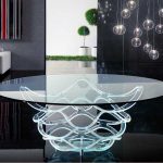 Table en verre