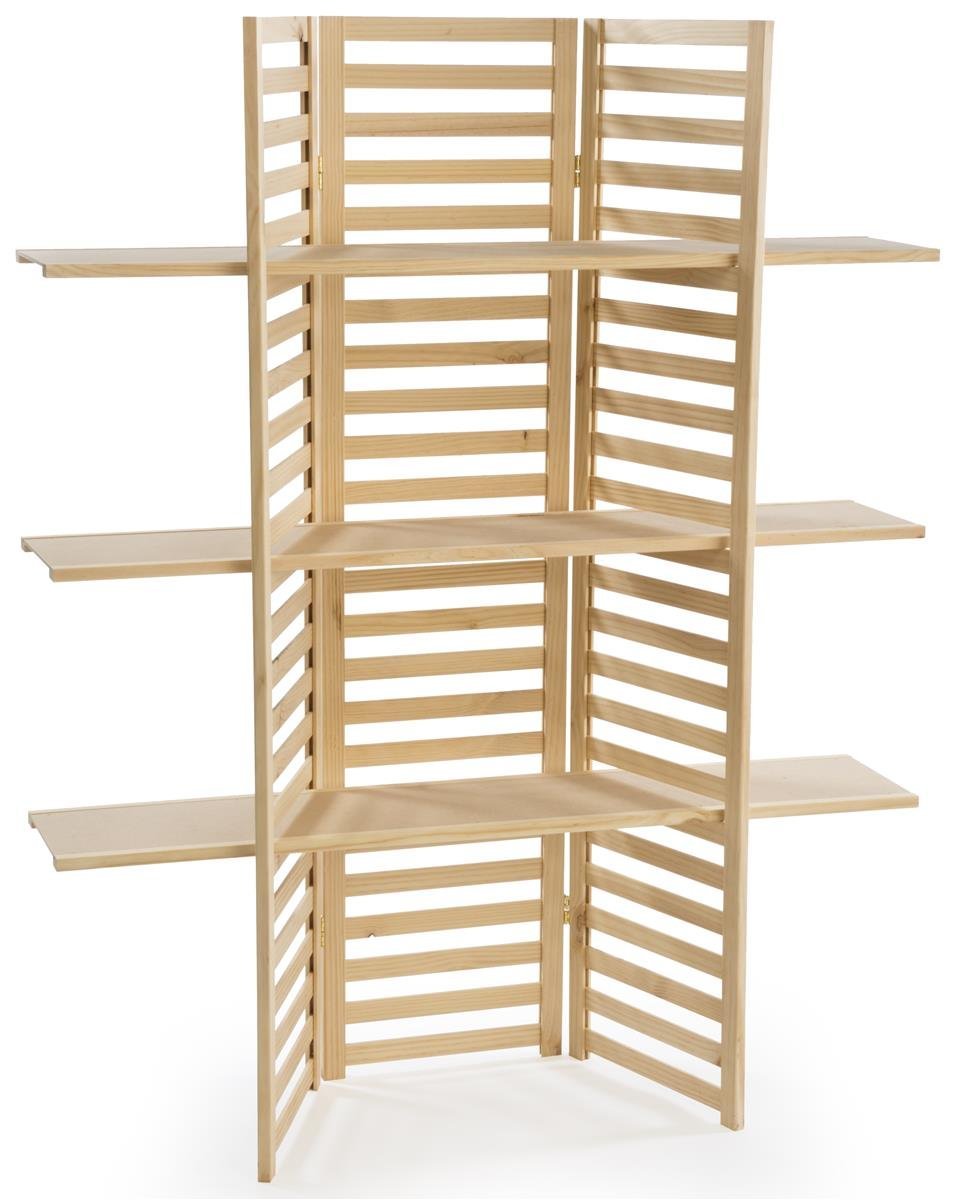 racks made of wooden slats