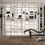 shelving partition for zoning decor