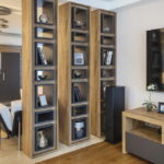 shelving partition for zoning decor ideas