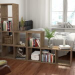 shelving partition for zoning photo