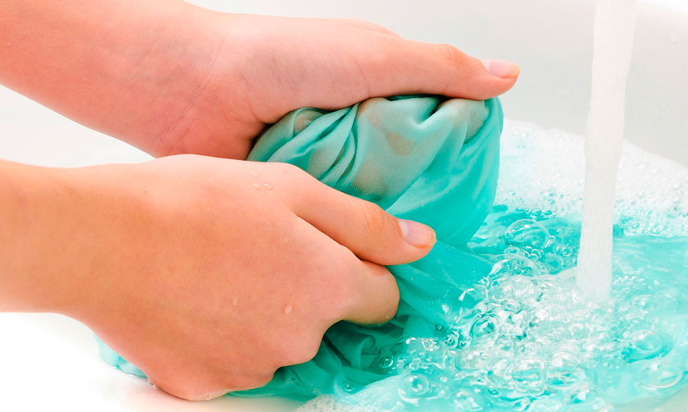 lavage de tissu en soie