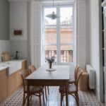 table and chairs for a small kitchen interior photo