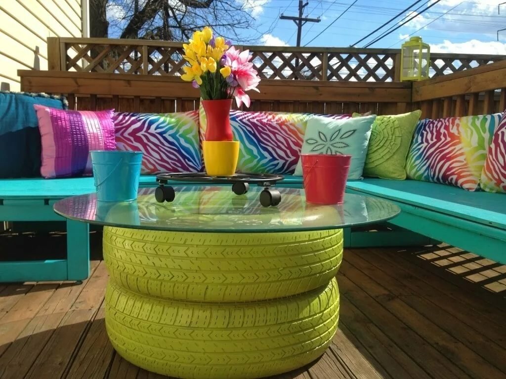 tire table photo ideas