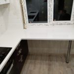 window sill-table in the kitchen