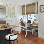 window sill table with blinds