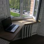 wooden table sill