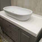 stone countertop in the bathroom