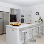 stone countertop in the living room