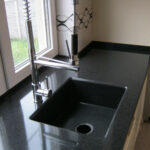 dark stone countertop